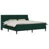 vidaXL Estructura de cama con colch&oacute;n Verde oscuro 200 x 200 cm