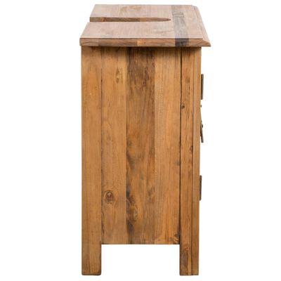 vidaXL Conjunto de muebles de baño madera maciza de pino