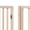 vidaXL Puerta para perros plegable 10 paneles madera de &aacute;lamo 800 cm