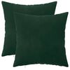 vidaXL Funda de almohada 2 pcs HEERLEN Verde oscuro 40 x 40 cm