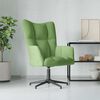 vidaXL Sill&oacute;n de relax de terciopelo verde claro