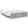 vidaXL Cama con cajones madera ingenier&iacute;a gris hormig&oacute;n 150x200 cm