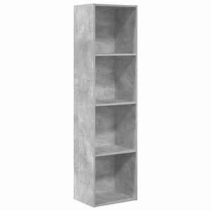 vidaXL Estanter&iacute;a de madera de ingenier&iacute;a gris hormig&oacute;n 40x30x152 cm