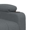 vidaXL Sill&oacute;n reclinable el&eacute;ctrico de tela gris oscuro