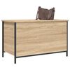 vidaXL Banco almacenaje madera ingenier&iacute;a roble Sonoma 80x42,5x50 cm