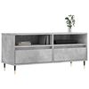 vidaXL Mueble de TV madera contrachapada gris hormig&oacute;n 100x34,5x44,5cm