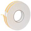 vidaXL Cinta de espuma autoadhesiva 2 uds. Blanco 10mm x 10m Espuma CR