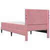 vidaXL Estructura de cama con colch&oacute;n Rosa 80 x 200 cm Terciopelo