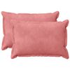 vidaXL Funda de almohada 2 pcs HOUTEN Rosa 40 x 60 cm Terciopelo