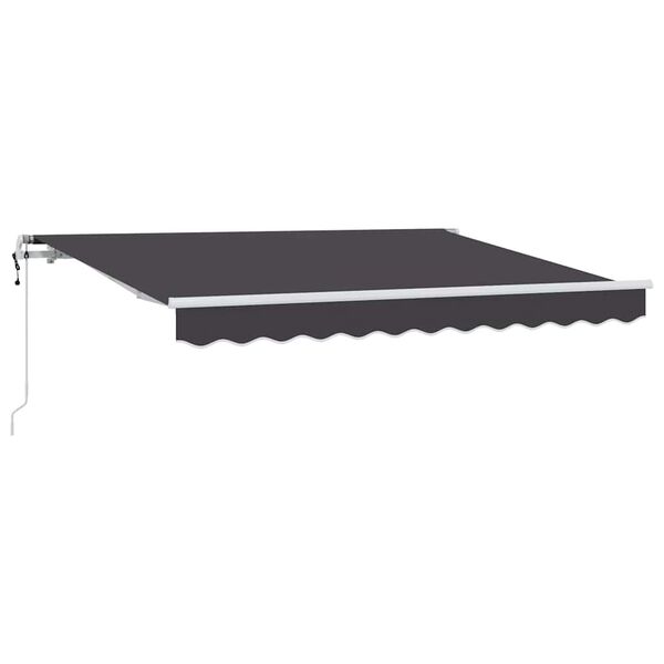 vidaXL Toldo Retr&aacute;ctil Antracita 250 x 200 cm Poli&eacute;ster y Aluminio
