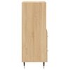 vidaXL Aparador madera contrachapada color roble Sonoma 34,5x34x90 cm