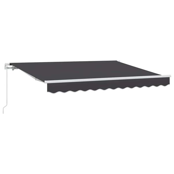 vidaXL Toldo Retr&aacute;ctil Manual Antracita 250 x 200 cm tela