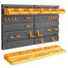 vidaXL Pared de Herramientas 26 soportes PP 646x385 mm
