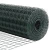 vidaXL Valla con Poste Verde 0,4 x 50 m Acero y PVC