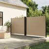 vidaXL Toldo lateral retr&aacute;ctil beige 160x1000 cm