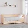 vidaXL Sof&aacute; cama sin colch&oacute;n madera maciza de pino 80x200 cm