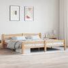 vidaXL Estructura de cama sin colch&oacute;n madera maciza de pino 200x200 cm
