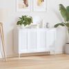 vidaXL Puerta de armario de lamas 4 uds blanco 61,5x29,5 cm