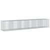 vidaXL Cesta de gaviones con cubierta hierro galvanizado 600x100x100cm
