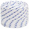 vidaXL Cuerda multiusos 18 mm 25 m Blanco y Azul PP 1995 kg Carga m&aacute;x.