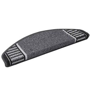 vidaXL Alfombras autoadhesivas para escaleras 15 uds. 65 x 21 x 4 cm