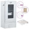 vidaXL Horno ahumador de BBQ con generador humo fr&iacute;o acero galvanizado