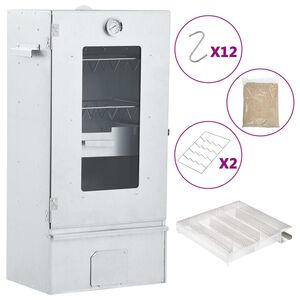 vidaXL Horno ahumador de BBQ con generador humo fr&iacute;o acero galvanizado