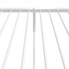 vidaXL Estructura cama sin colchón con estribo metal blanco 90x200 cm