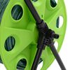 vidaXL Carro de rollo con manguera verde 30 m PVC