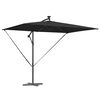 vidaXL Parasol de cantilever tipo plátano Negro 294 x 200 x 254 cm