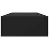 vidaXL Estantes de pared con caj&oacute;n 2 uds MDF negro 60x23,5x10 cm