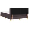 vidaXL Cama tipo Box Spring Marr&oacute;n Oscuro 200 x 160 cm Poli&eacute;ster
