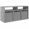 vidaXL Mueble bajo con caj&oacute;n Gris Sonoma 87 x 27,5 x 43 cm