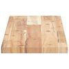 vidaXL Estantes flotantes 2 uds madera acacia sin tratar 100x20x2 cm