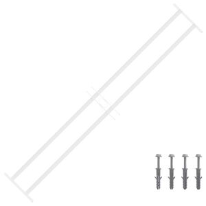 vidaXL Rejilla de Seguridad para Ventanas con 2 Barras Cruzadas 3 pcs