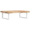 vidaXL Estante de lavabo de pared acero y madera maciza de acacia