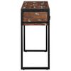 vidaXL Mesa consola multicolor madera maciza reciclada 100x35x75 cm