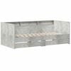 vidaXL Sof&aacute; cama con caj&oacute;n Gris 90 x 200 cm Madera de ingenier&iacute;a