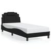 vidaXL Estructura de cama Viana con LED sin colch&oacute;n negro 90x190 cm