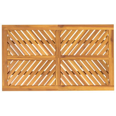 vidaXL Mesa de comedor de jardín madera maciza de acacia 150x90x74 cm