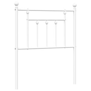 vidaXL Cabecero de repuesto de metal blanco 75 cm