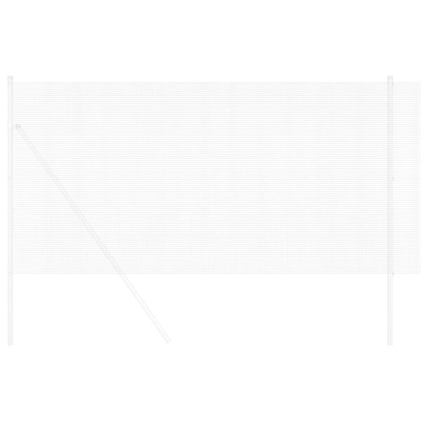 vidaXL Cerca de Alambre Soldado Plateado 0.6 x 10 m