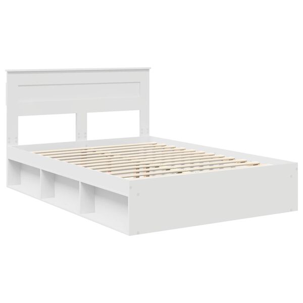 vidaXL Estructura de cama 140 x 200 cm Madera de pino macizo