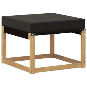 vidaXL Reposapi&eacute;s de exterior Madera maciza de Acacia y Tela Textilene