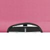 vidaXL Tumbona doble plegable acero rosa