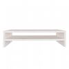 vidaXL Soporte de monitor madera maciza de pino blanco 50x24x13 cm