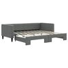 vidaXL Sof&aacute; cama nido tela gris oscuro 90x190 cm