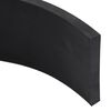vidaXL Borde de goma para quitanieves negro 200x8x1 cm