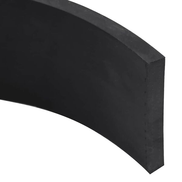 vidaXL Borde de goma para quitanieves negro 200x8x1 cm