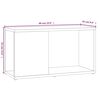 vidaXL Mueble para TV madera contrachapada roble ahumado 60x24x32 cm
